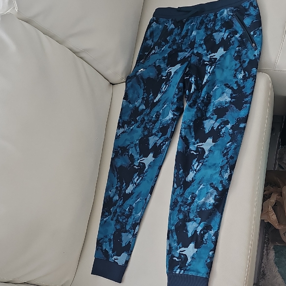 Under Armour Kids Blue Patterned Sweatpants